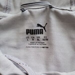 Puma Light Gray Hoodie Sweatshirt